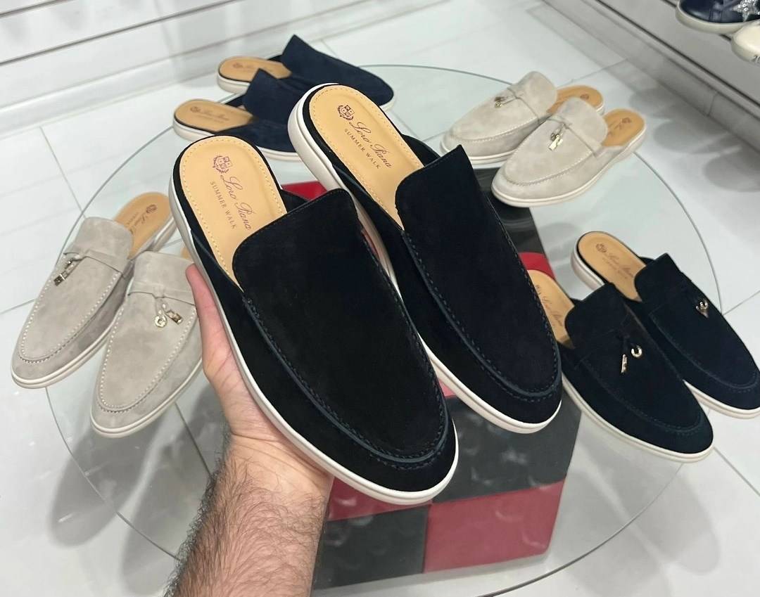 ,женские замшевые мюли loro piana бежевые,loro piana лоферы женские,лоферы loro piana,мюли loro piana