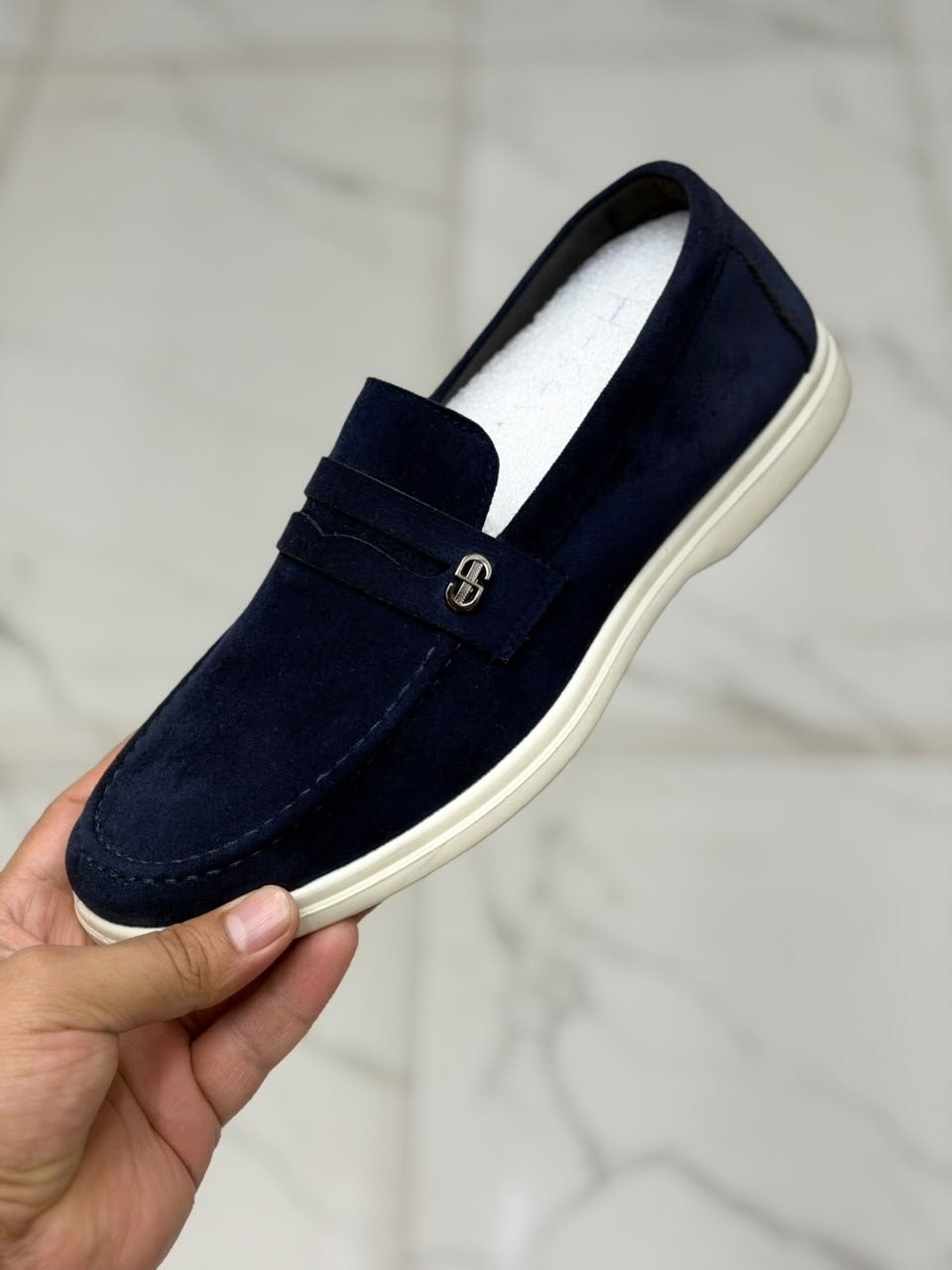 ,лоферы мужские loro piana,лоферы мужские,синие лоферы,модели обуви