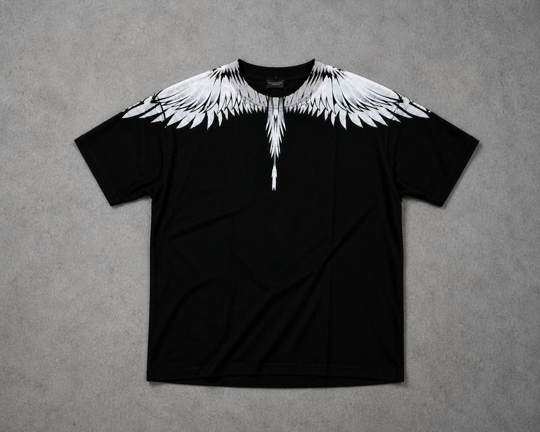 футболка marcelo burlon,футболка с перьями,марсело бурлон футболка,футболка с крыльями,марсело бурлон