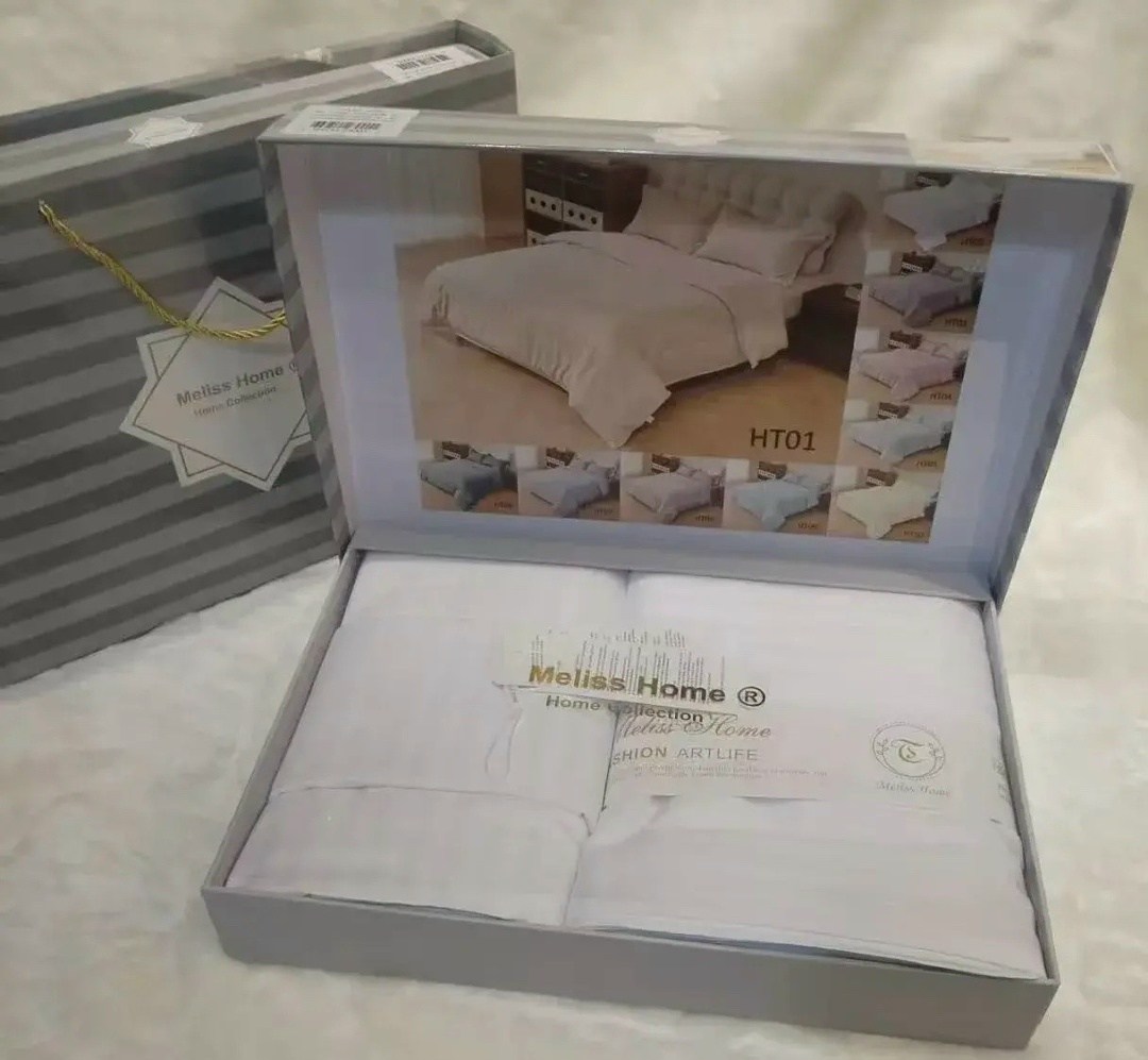 комплект постельного белья,постельное белье tivolyo home,постельного белья,постельное белье страйп сатин,постельное белье упаковка