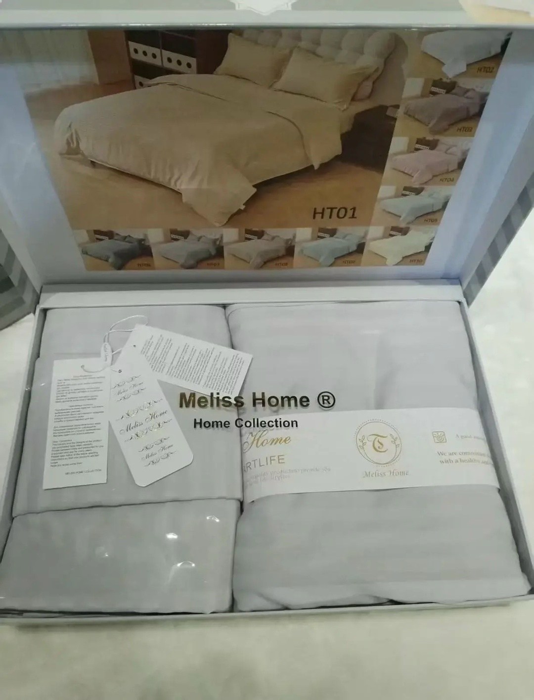 комплект постельного белья,постельное белье tivolyo home,постельного белья,постельное белье страйп сатин,постельное белье упаковка