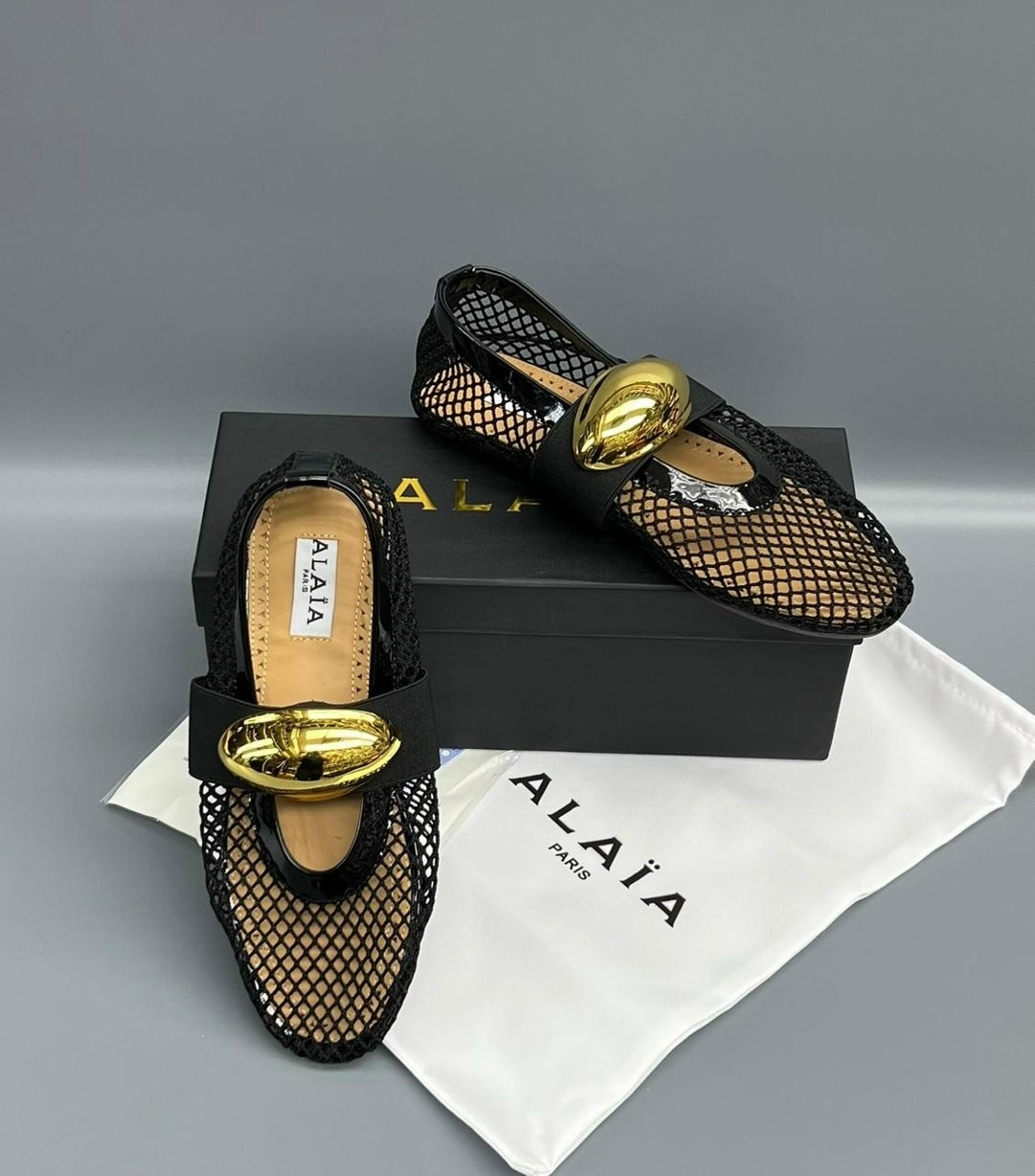 ,балетки alaia,женская ,балетки в сетку,балетки в сеточку