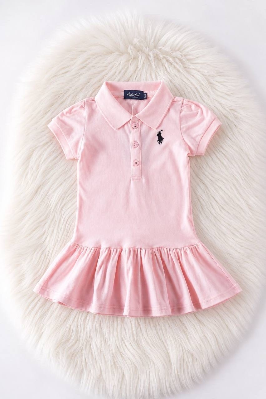 платье polo ralph lauren,платье для девочек,платье поло ralph lauren детское,розовое платье для девочки,платье поло для девочки