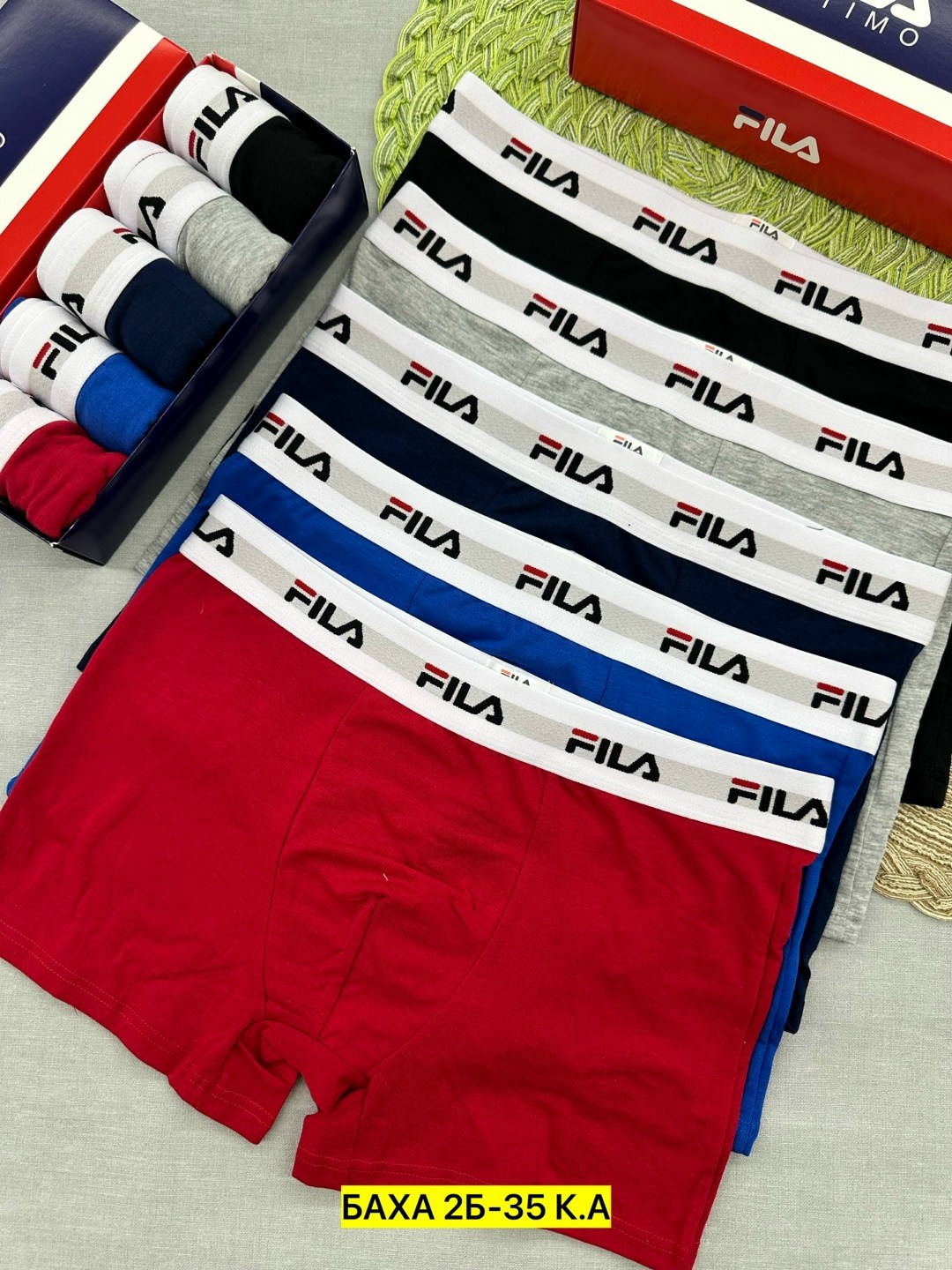 мужские трусы боксеры fila,трусы мужские fila,трусы fila,комплект трусов мужские боксеры,оригинал трусы фила мужские комплект 5 шт