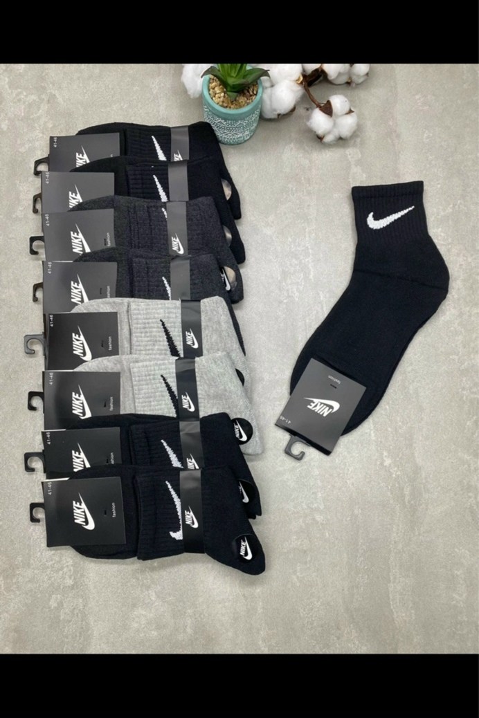 носки мужские 10 пар,носки мужские 10 пар nike,носки средние хлопковые набор 5 пар nike,носки мужские,мужские носки nike 41-47 набор 10 пар