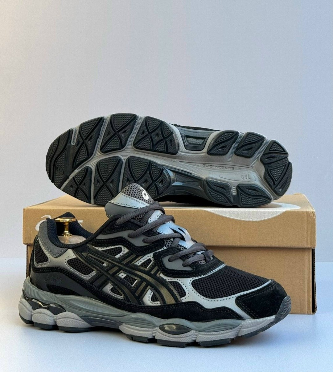 мужские кроссовки asics,кроссовки asics gel-nyc,кроссовки asics,кроссовки asics gel,спортивные кроссовки asics gel nyc asics цвет серый черный