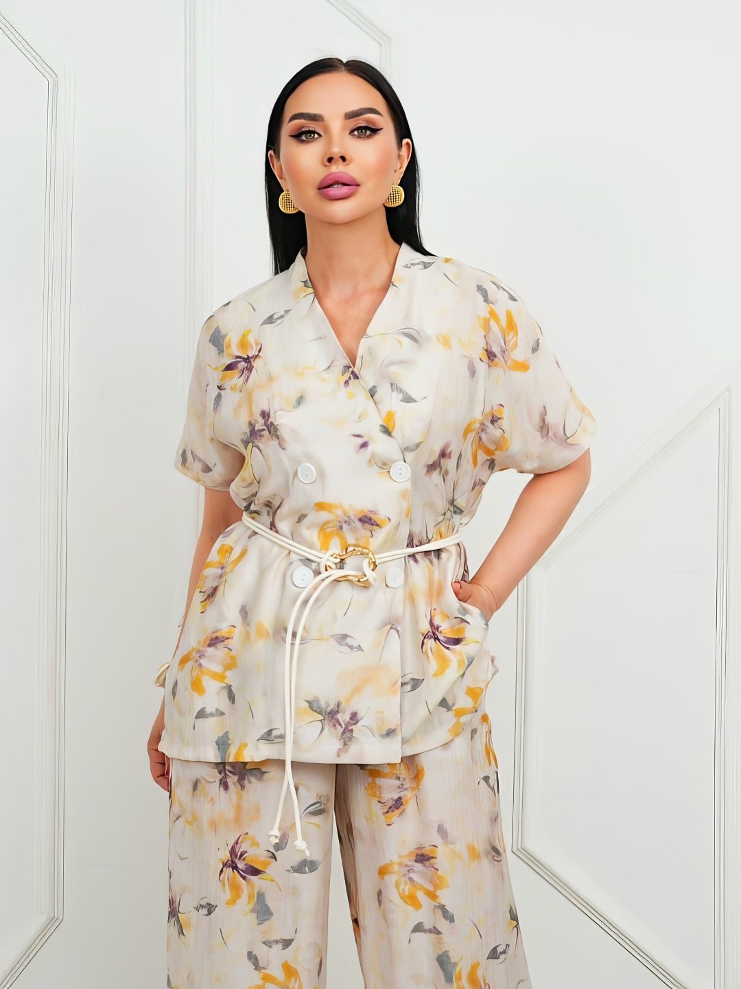 брючный костюм,брючный костюм нарядный adele royal collection,костюм с брюками,костюм женский,костюм в пижамном стиле