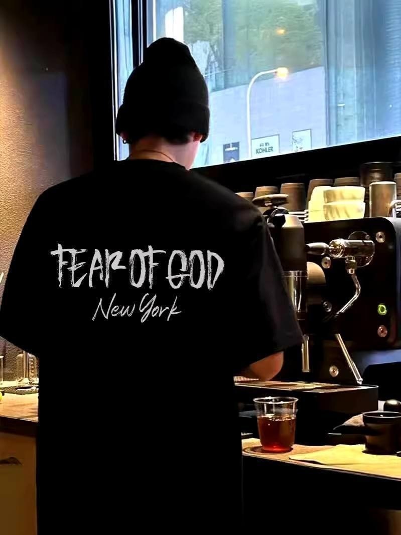 футболка fear of god,футболка,мужская футболка,футболка оверсайз