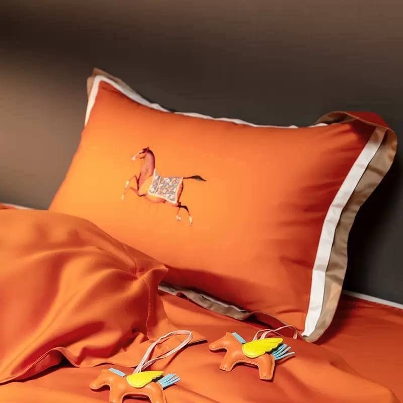 hermes комплект постельного белья,роскошный комплект постельного белья,комплект постельного белья,комплект постельного белья с пододеяльником hermes,постельного белья