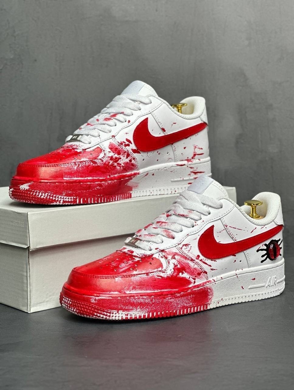 nike air force 1 blood custom,кроссовки,кроссовки nike air force 1,,кроссовки-air force 1 low nike