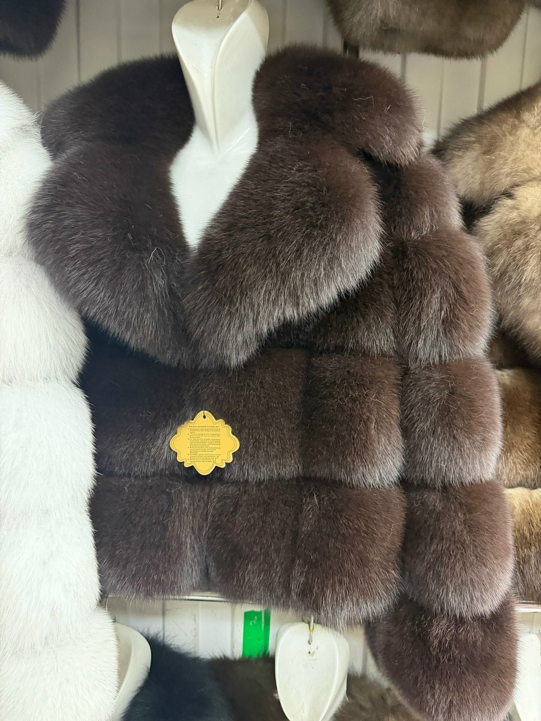 шуба из песца,шуба fursarcar из натурального лисьего меха,шуба песец,короткая шуба из песца,шуба fursarcar из натурального лисьего меха женская короткая куртка толстая зимняя