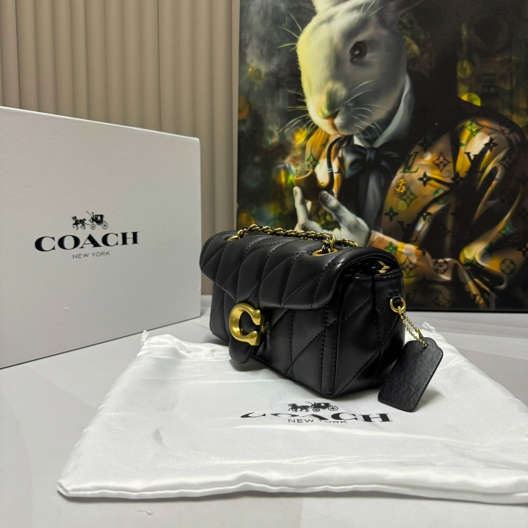 coach стеганая сумка на плечо tabby черный,сумка,сумочка,стеганая сумка,женская сумка