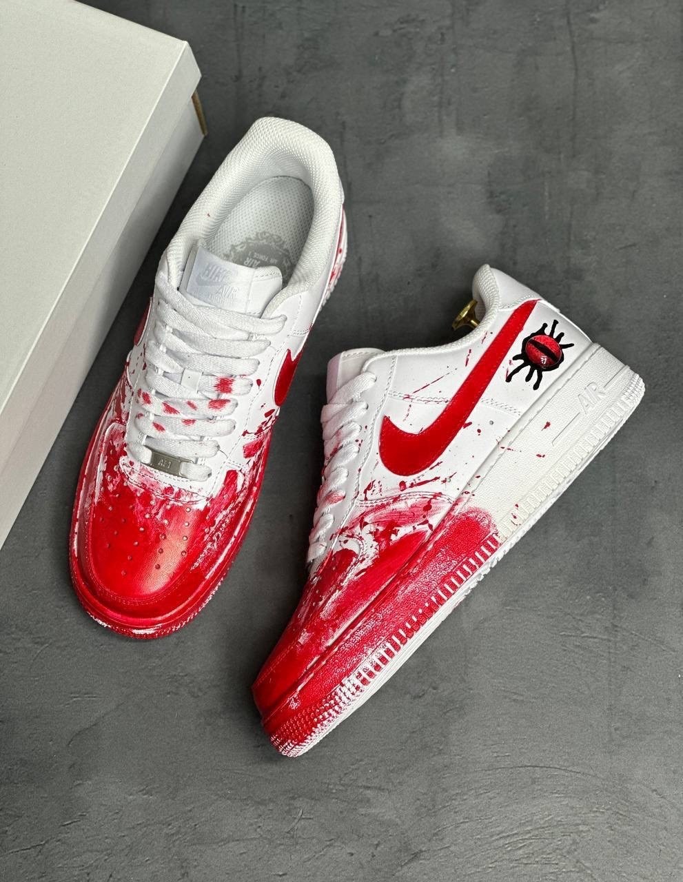 nike air force 1 blood custom,кроссовки,кроссовки nike air force 1,,кроссовки-air force 1 low nike