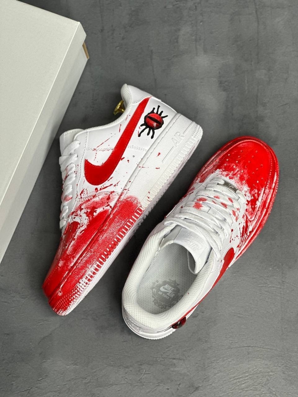 nike air force 1 blood custom,кроссовки,кроссовки nike air force 1,,кроссовки-air force 1 low nike