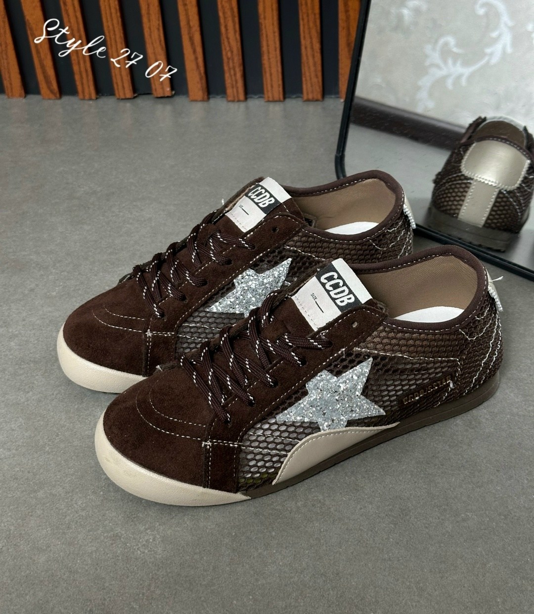 ,golden goose кроссовки super-star коричневый,кеды golden goose,кроссовки golden goose,женская