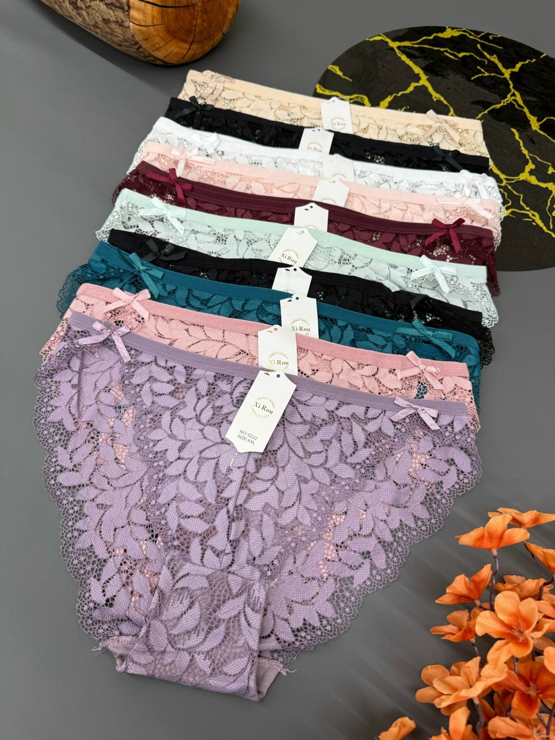 трусы женские набор хлопок слипы с кружевами 5 шт planet of underwear,трусы женские 5 шт,трусы женские,комплект трусики,комплект трусов женские