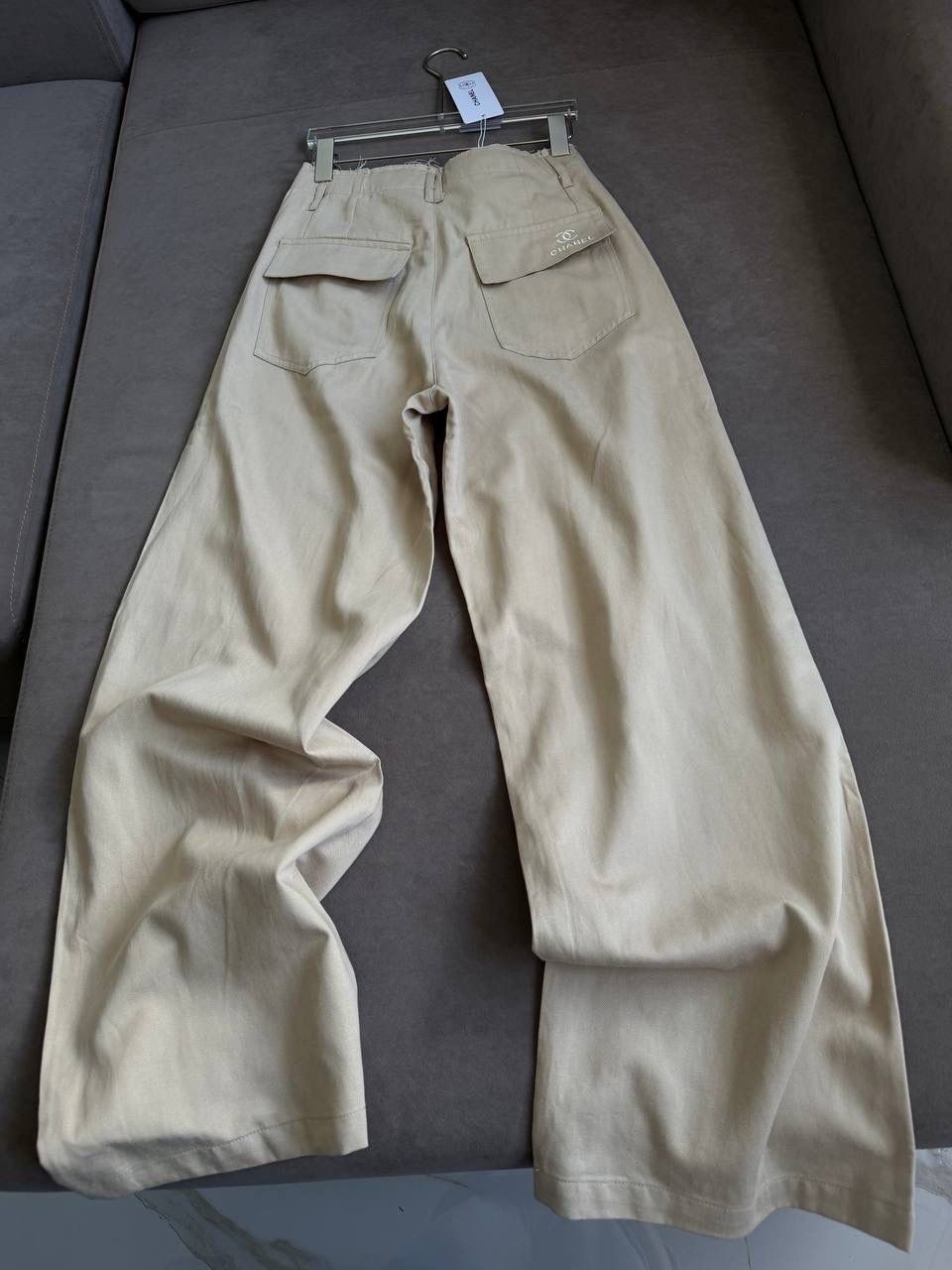 брюки pepe jeans tania бежевый,бежевые брюки,широкие брюки,бежевые джинсы,повседневные брюки