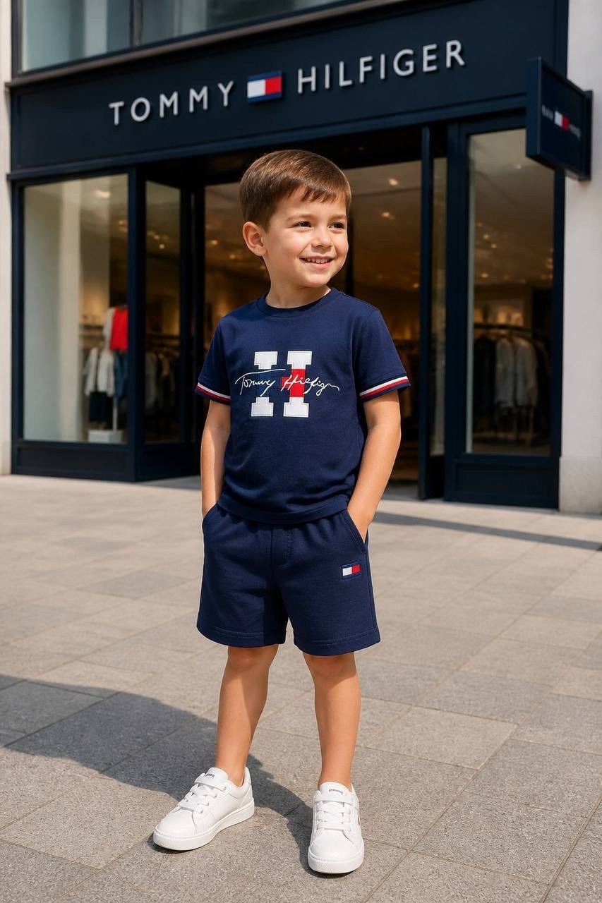 tommy hilfiger шорты футболка комплект,одежда для мальчика,шорты для мальчик,комплект с шортами,комплект одежды