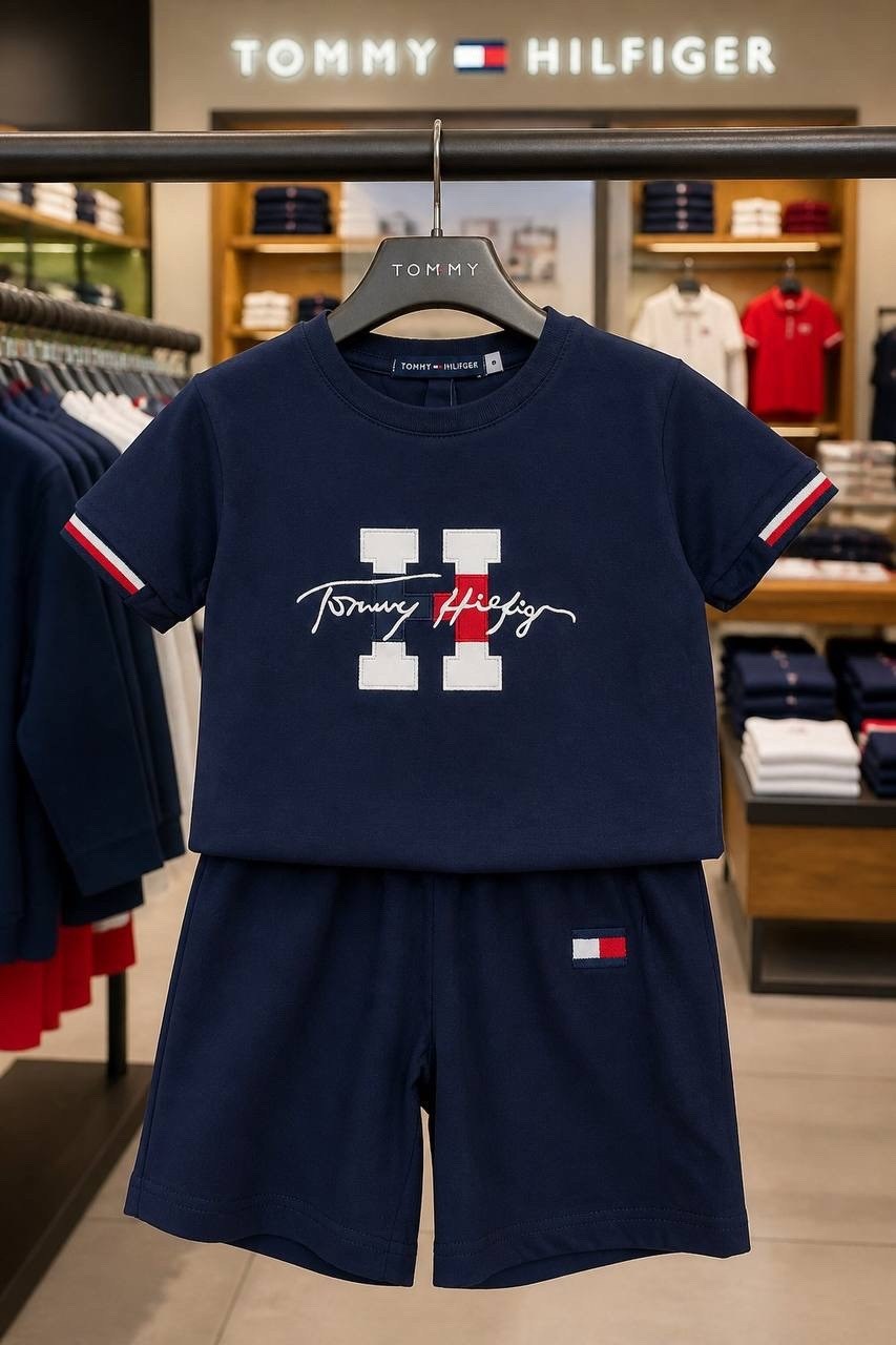 tommy hilfiger шорты футболка комплект,одежда для мальчика,шорты для мальчик,комплект с шортами,комплект одежды