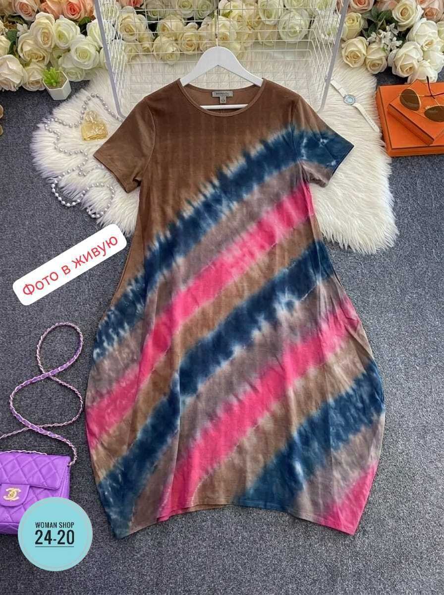 платье 👗,летнее платье,свободное платье,платье разноцветное,платье женщин