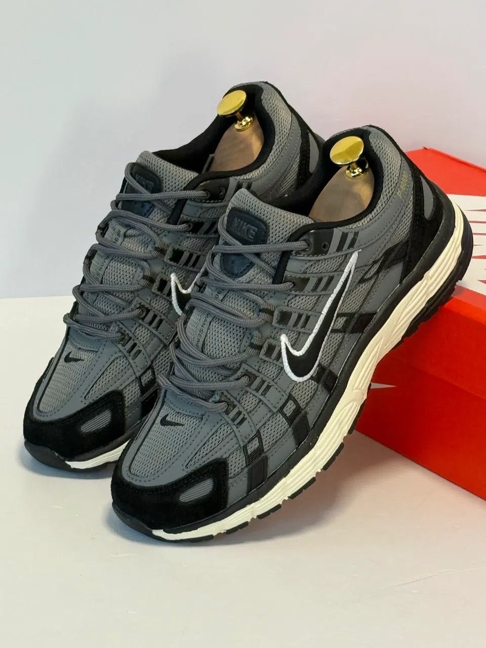 кроссовки nike,кроссовки nike p-6000,мужские кроссовки nike,кроссовки мужские p-6000 с низким верхом черный серый nike,кроссовки p-6000 premium anthracite smoke grey nike мультиколор
