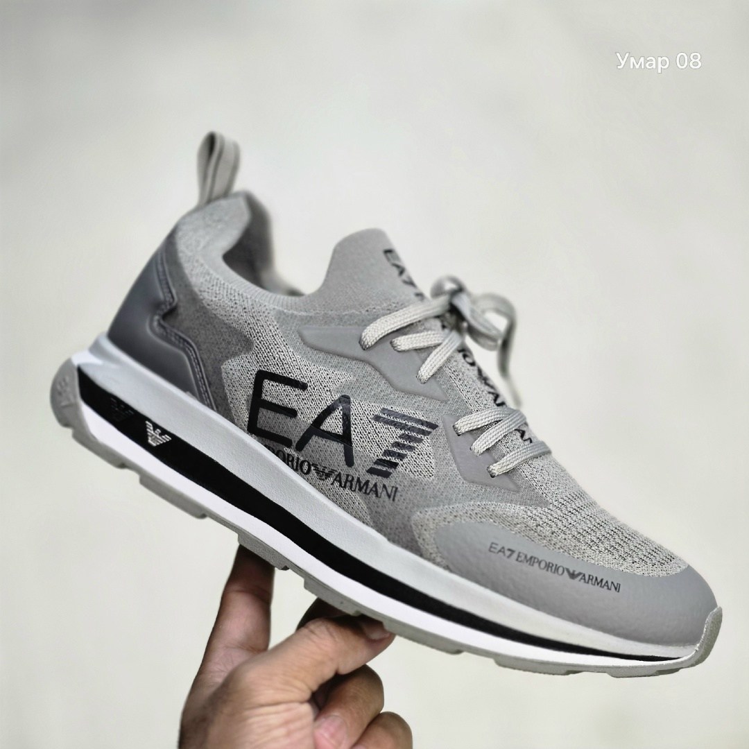 кроссовки emporio armani,кроссовки ea 7,кроссовки,мужской кроссовки,серые кроссовки