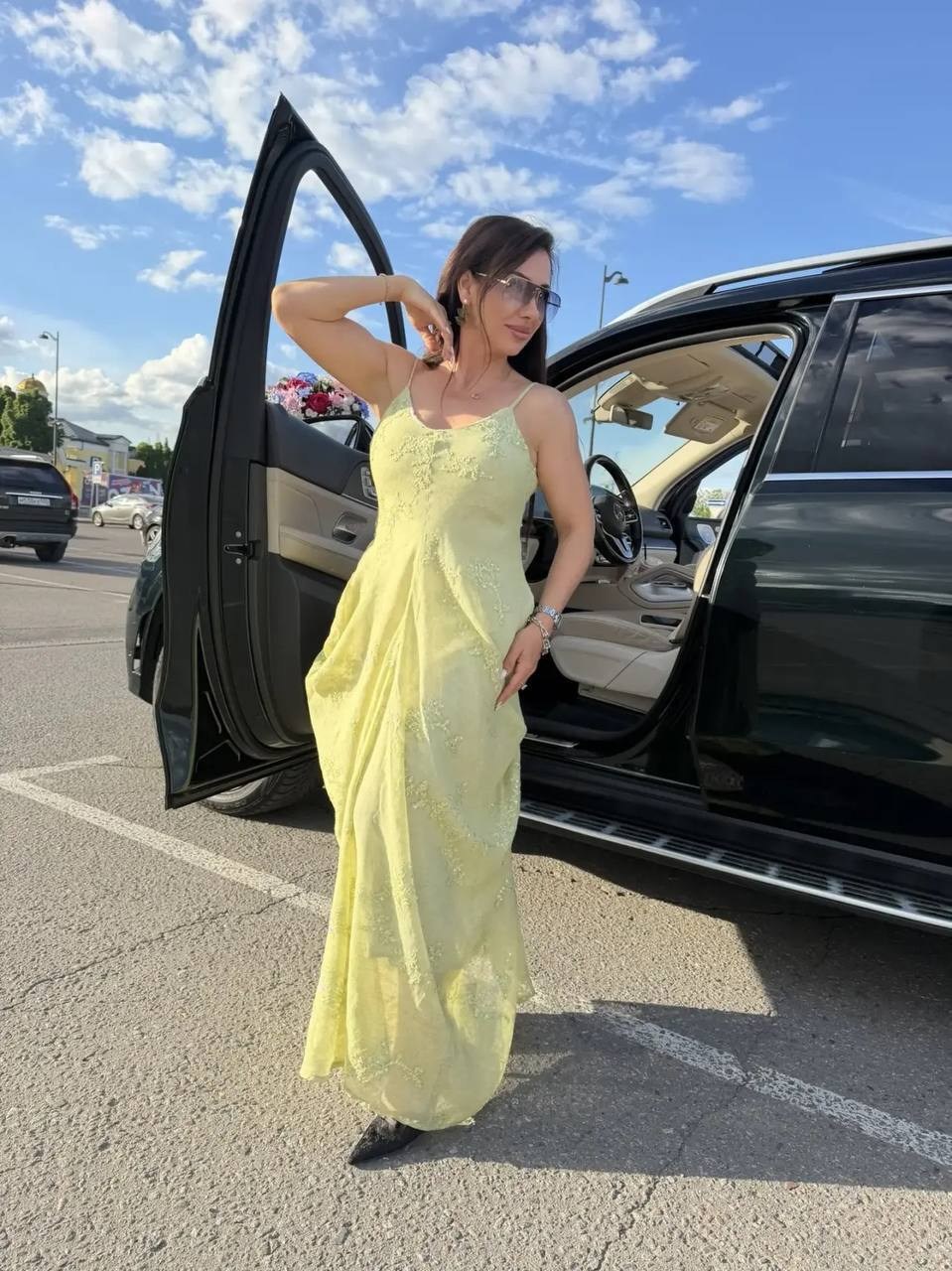 летнее платье,платье,женская платье,платье look russian,желтое платье