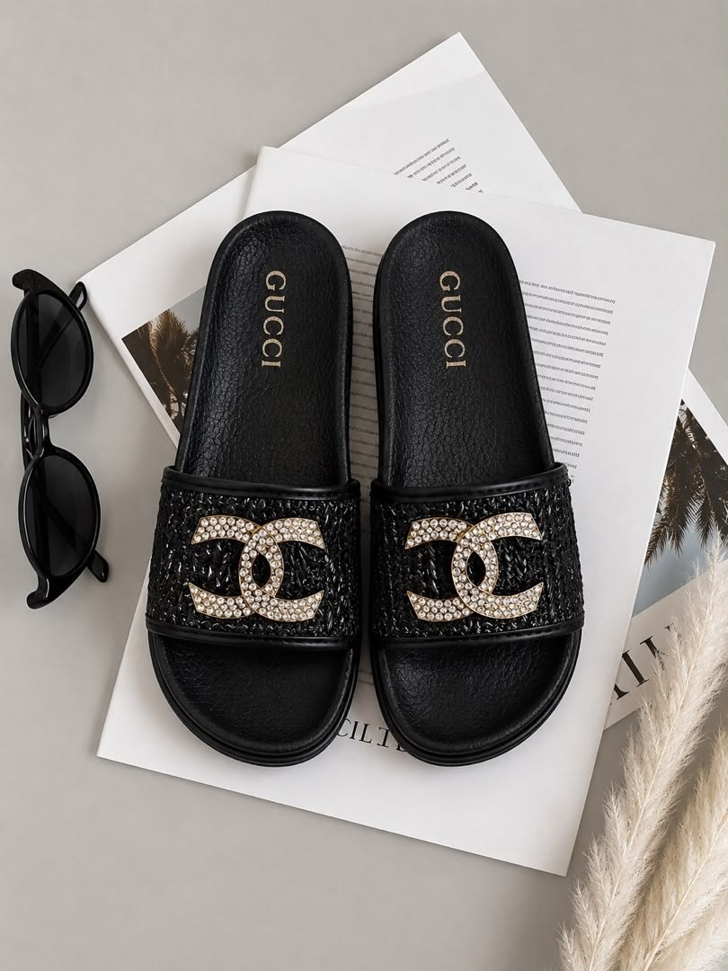 шлепанцы chanel,шлепки шанель,тапочки chanel,шлепанцы женские,тапочки модные