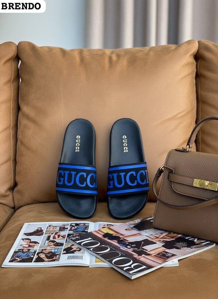синие тапочки гуччи,модные тапочки,шлепанцы гуччи,тапочки gucci,женские шлепанцы