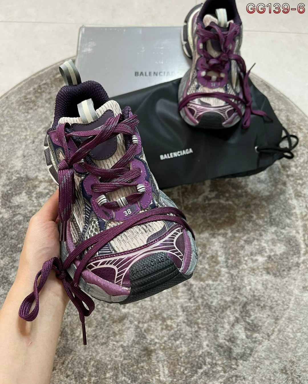 кроссовки женские balenciaga,кроссовки balenciaga track 2 sneaker purple,balenciaga кроссовки,женские кроссовки balenciaga premium purple,кроссовки balenciaga 3 xl