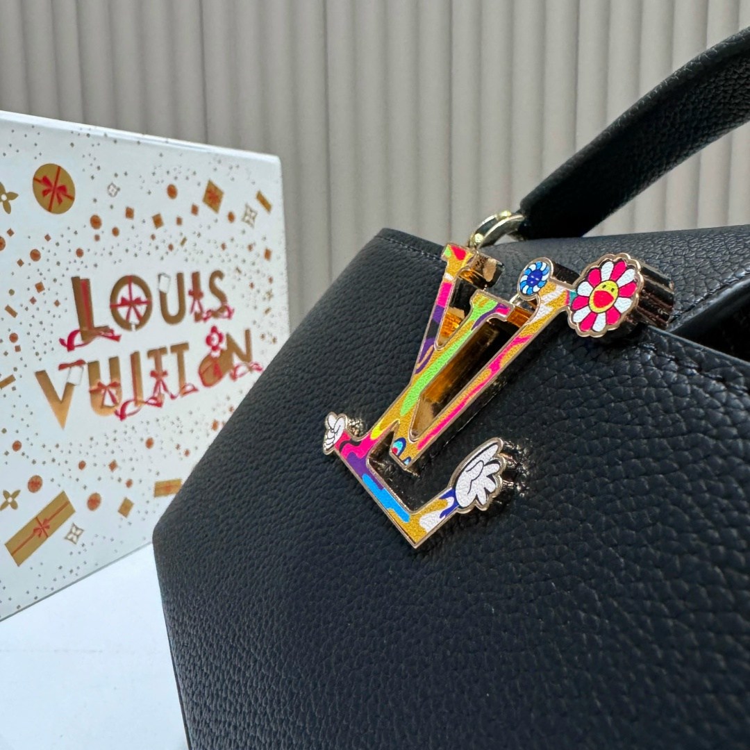 сумка женская louis vuitton,сумка louis vuitton,кожаная сумка louis vuitton capucines pm черная,louis vuitton capucines,сумка женская louis vuitton 27-18 большой размер