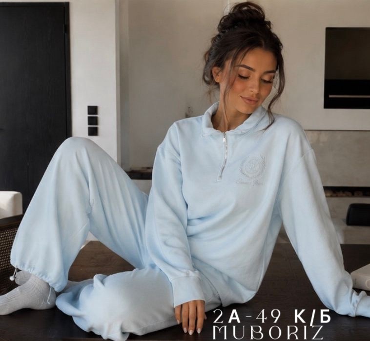 стильные костюмы,женский костюм,спортивный костюм женский,костюм голубой,женский костюм на флисе