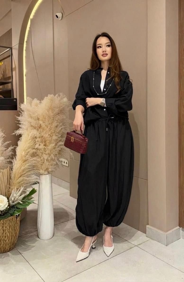 женский брючный костюм dimanaf,рубашка в стиле oversize из искуственного шелка,брючный костюм женский,рубашка в стиле oversize из искуственного ше,костюм