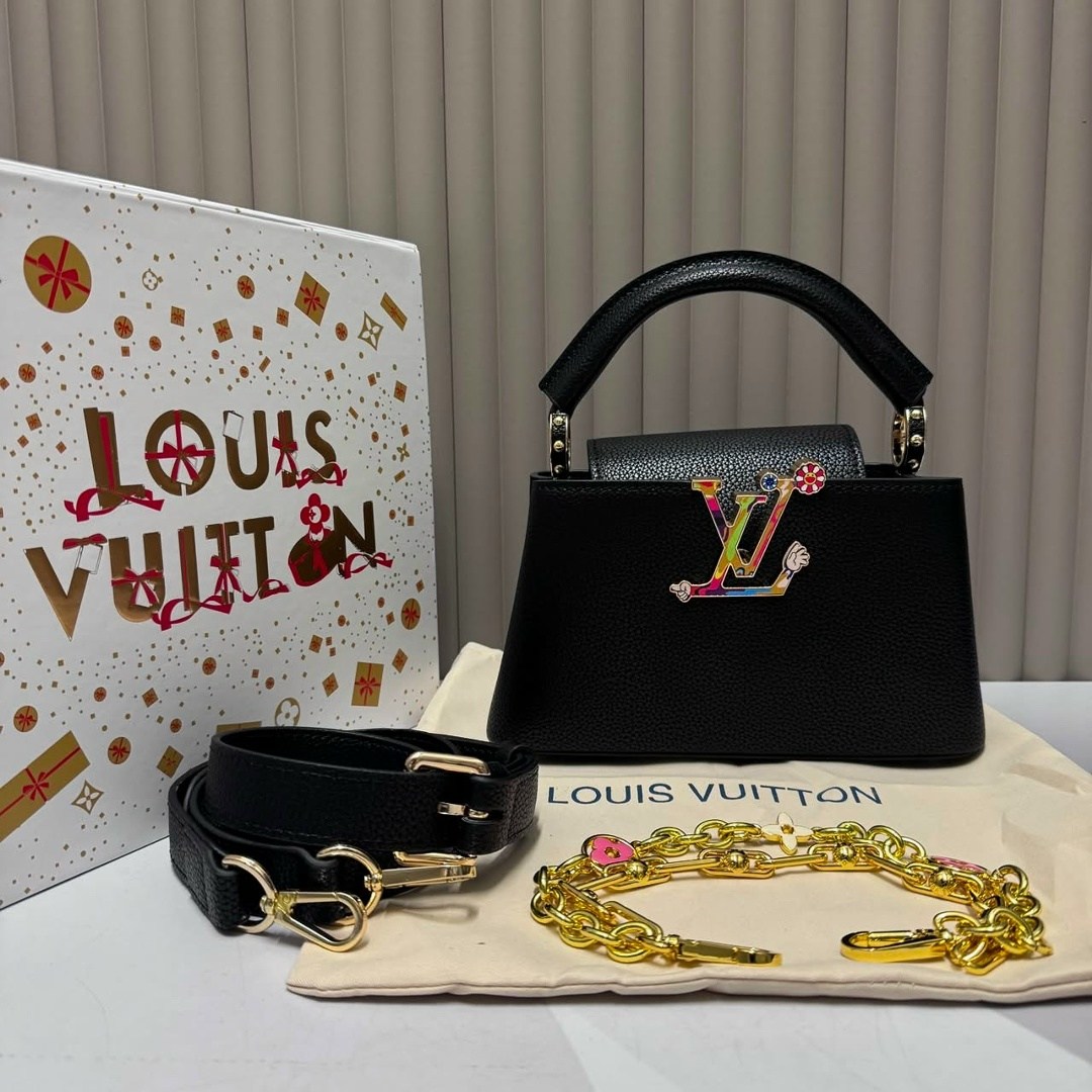 сумка женская louis vuitton,сумка louis vuitton,кожаная сумка louis vuitton capucines pm черная,louis vuitton capucines,сумка женская louis vuitton 27-18 большой размер