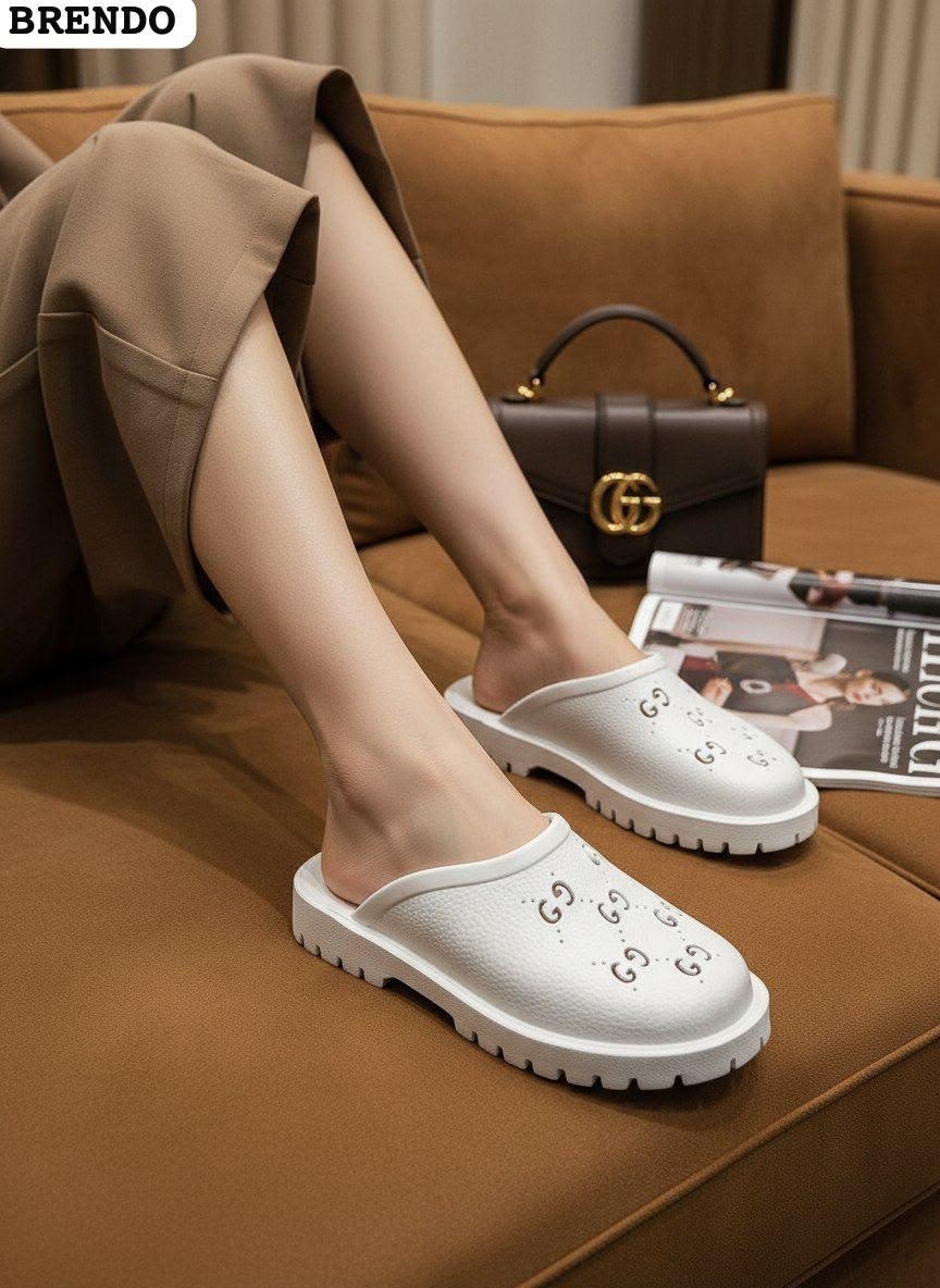 ,шлепки gucci женские белые,шлепанцы женские,модные тапочки,сабо