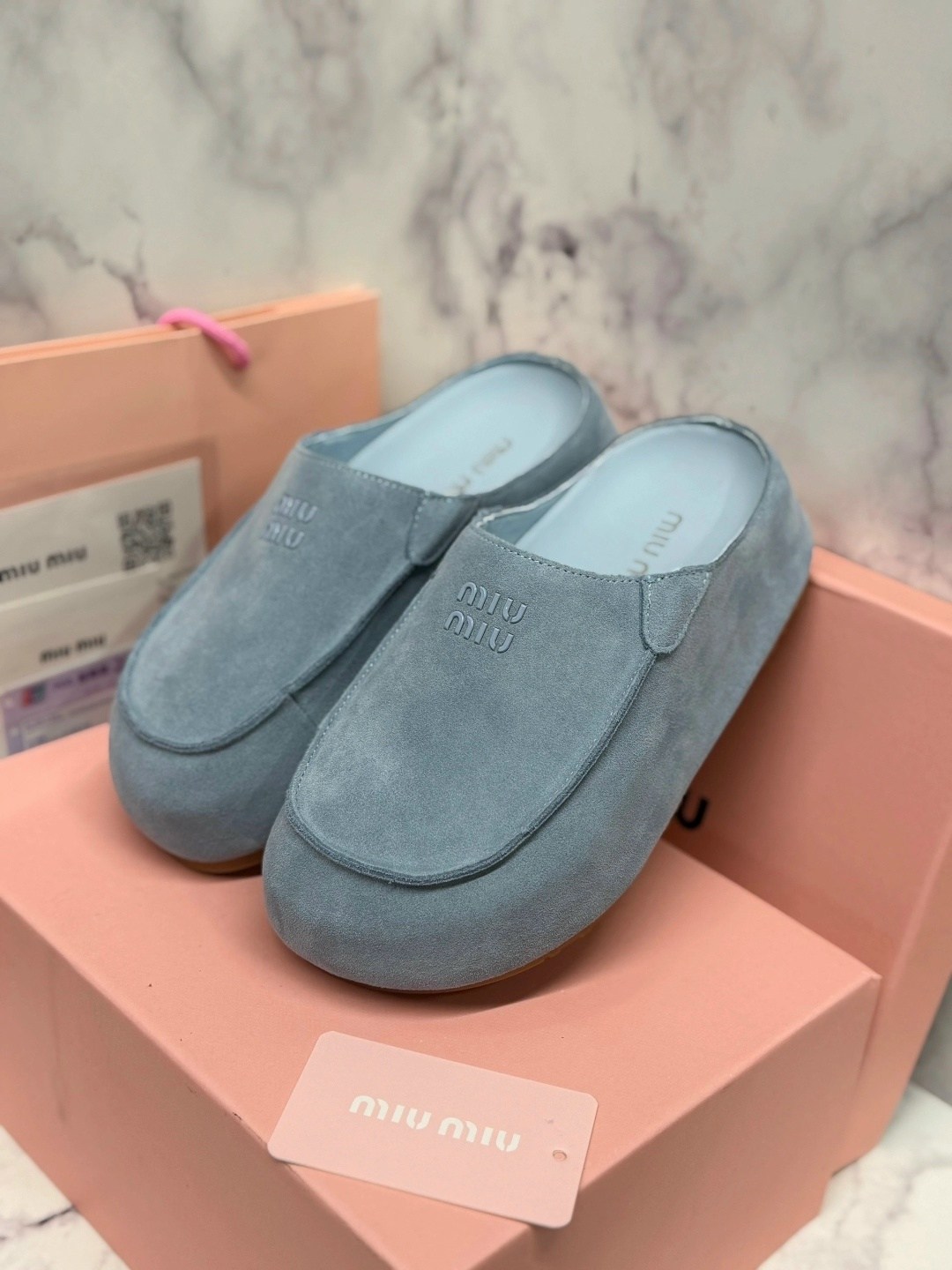 мюли miu miu,, miu miu,мюли замшевые,тапочки miu miu