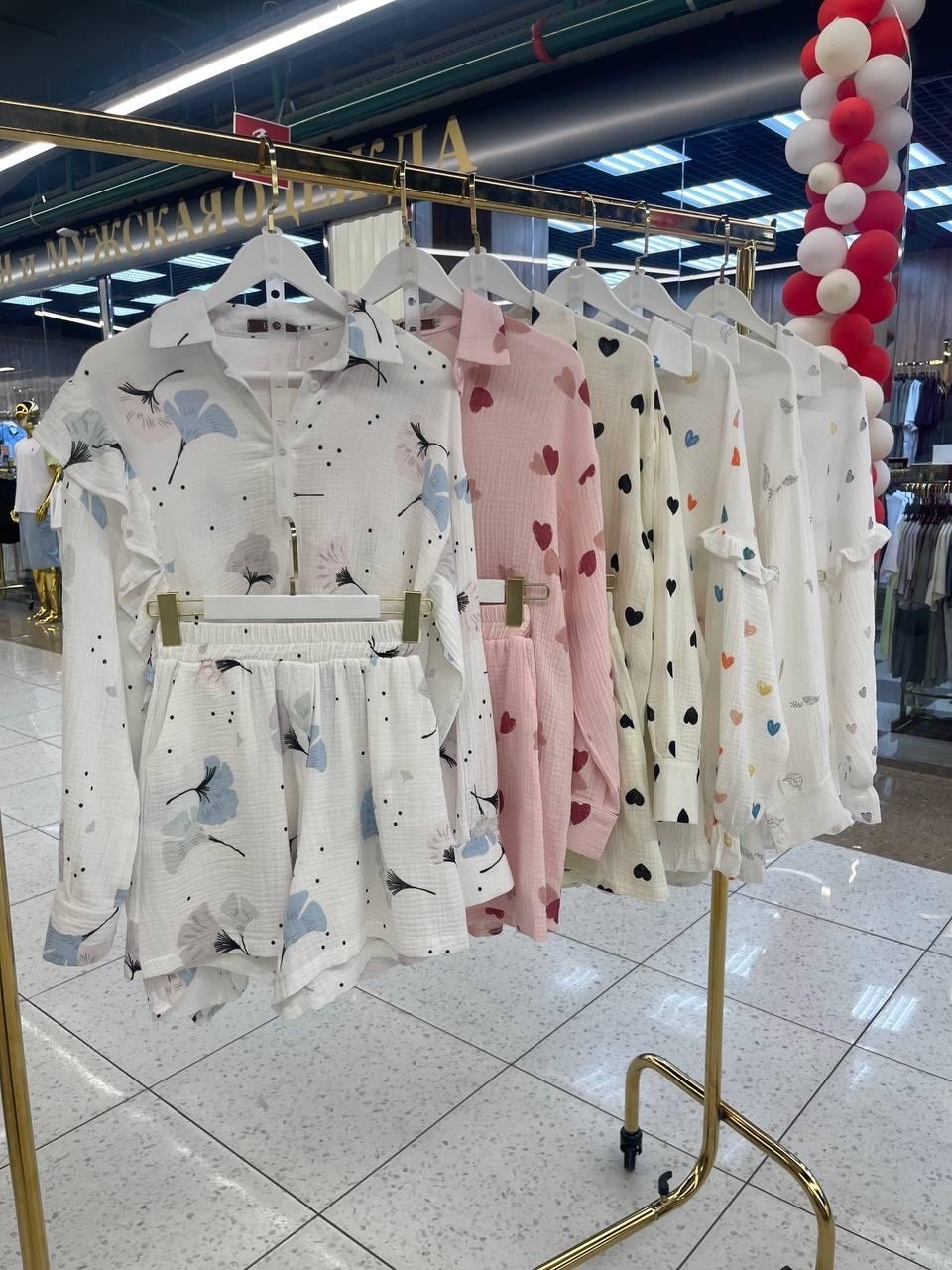 пижама женская,костюм молочный,женский костюм,костюм из муслина