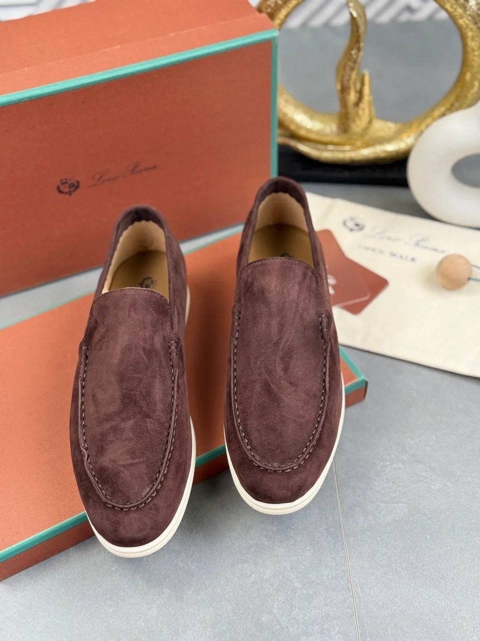 лоферы мужские loro piana,лоферы loro piana summer walk замшевые коричневые,мокасины loro piana summer walk коричневые,лоферы из натуральной замши loro piana,