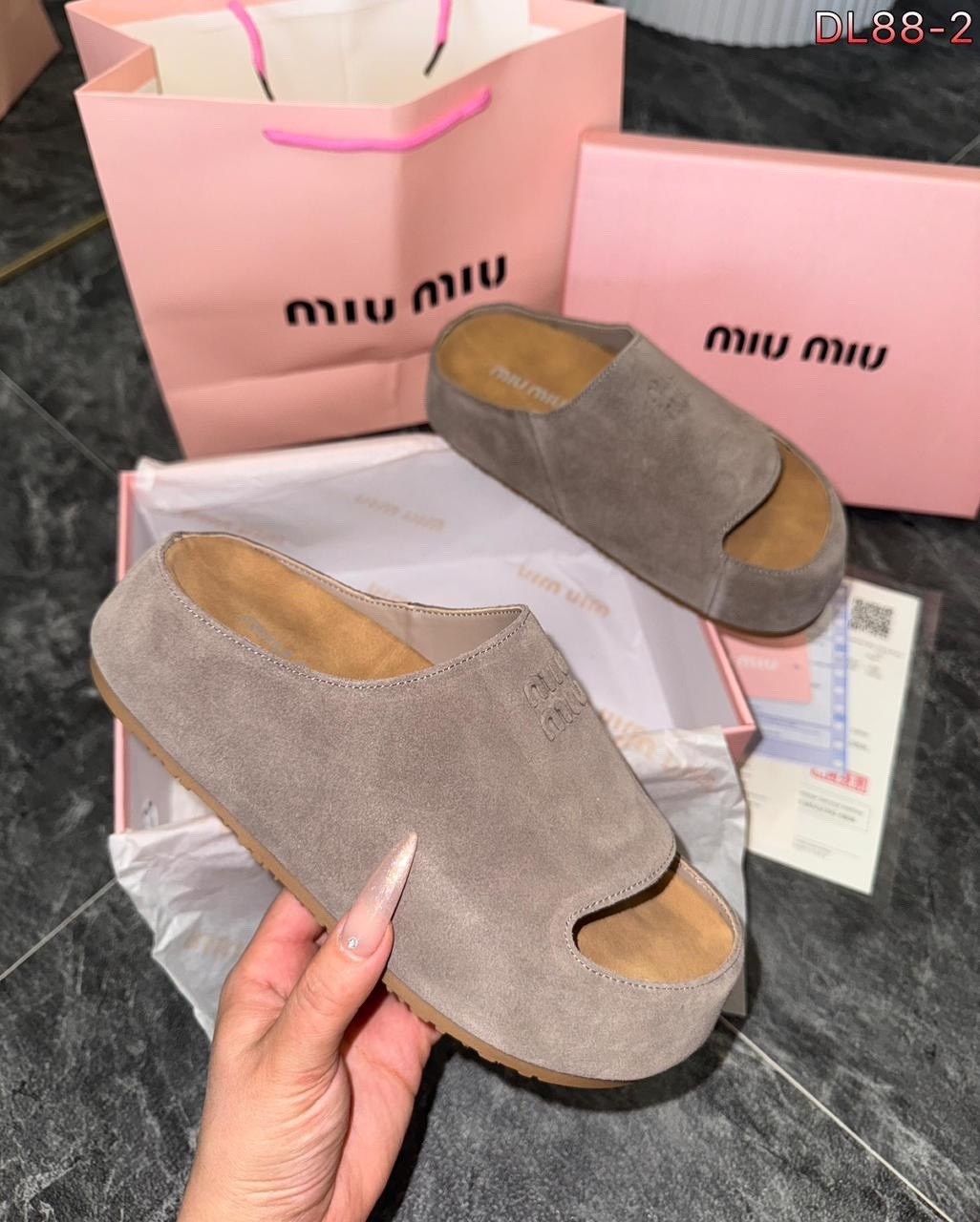 шлепанцы miu miu,,мюли miu miu,женские шлепки,шлёпанцы женские