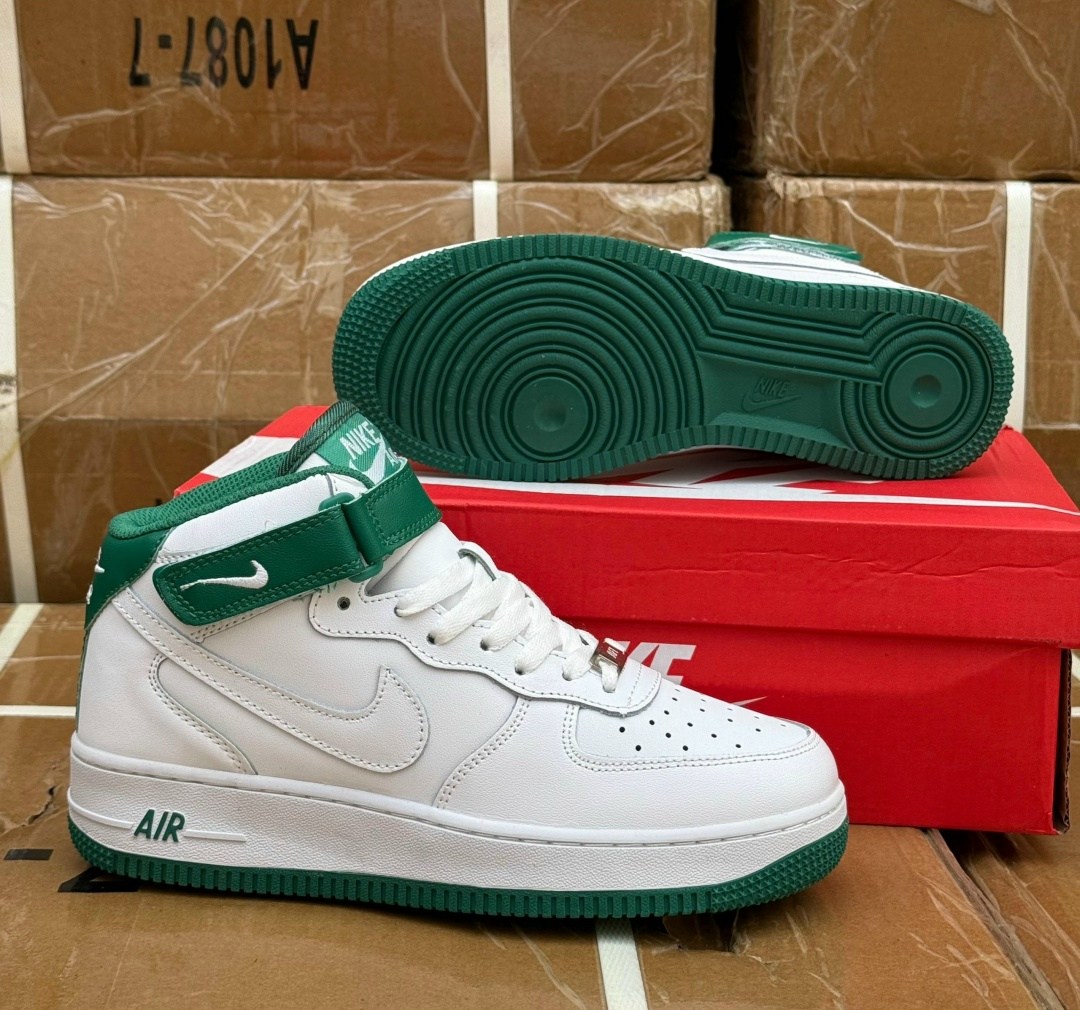 nike air force 1 high кроссовки,кросcовки nike air force 1,nike air force 1,nike air force green,кроссовки nike air force 1 white green