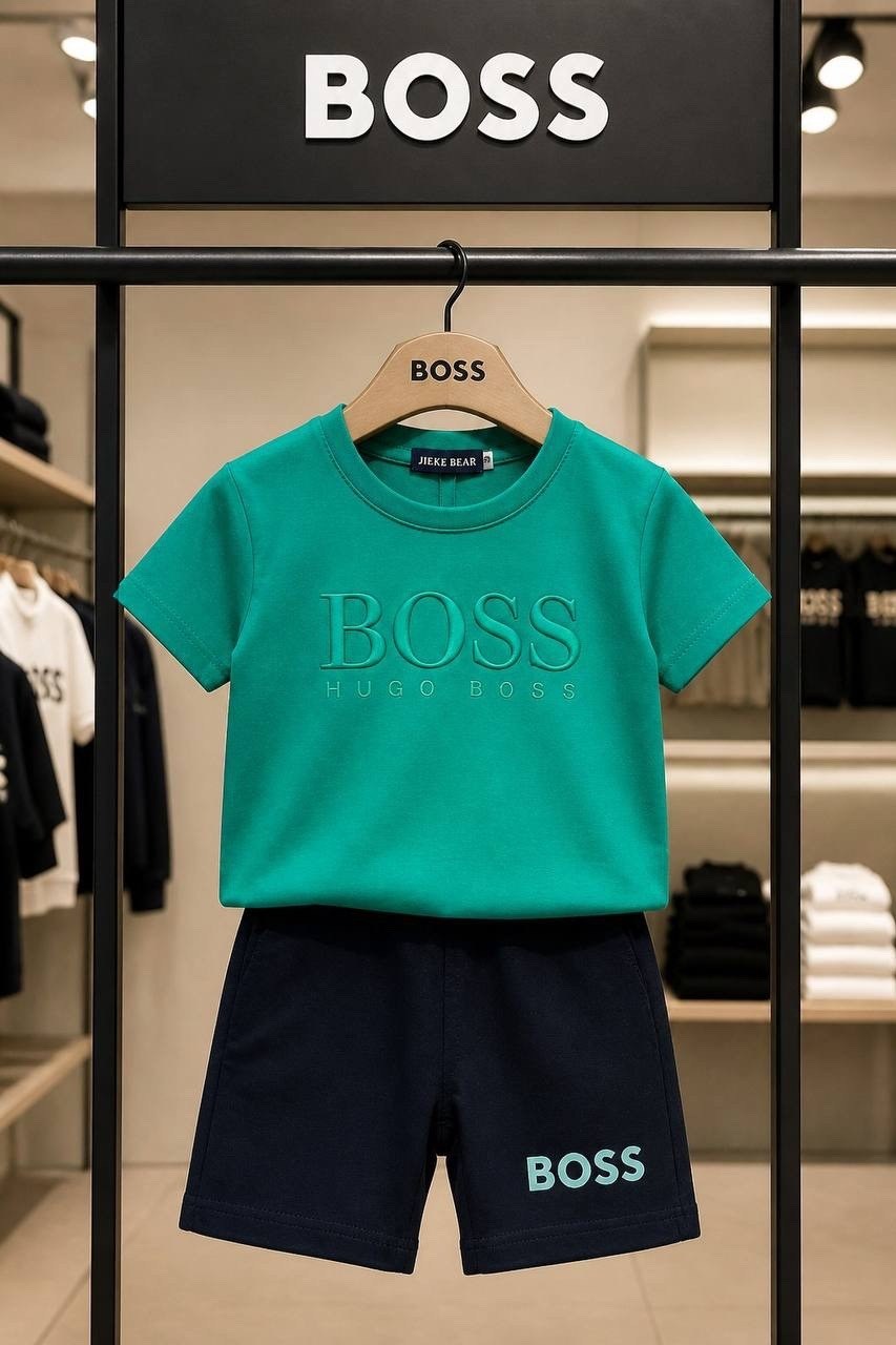 футболка boss,boss hugo boss,футболка с короткими рукавами и логотипом boss,футболка для мальчиков,hugo boss hugo boss