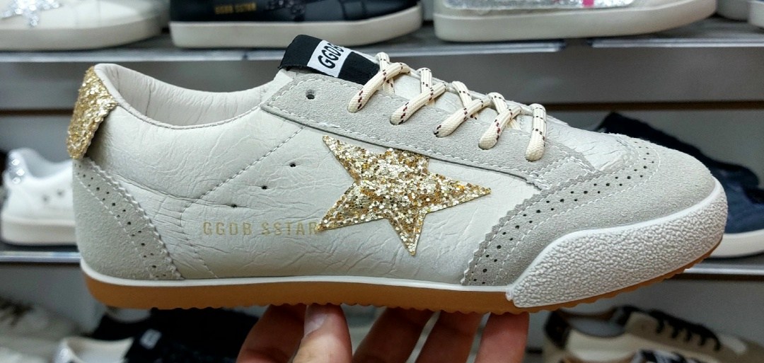 ,golden goose кроссовки,кроссовки golden goose wmns ball star white beige silver glitter,golden goose super star,кеды golden goose