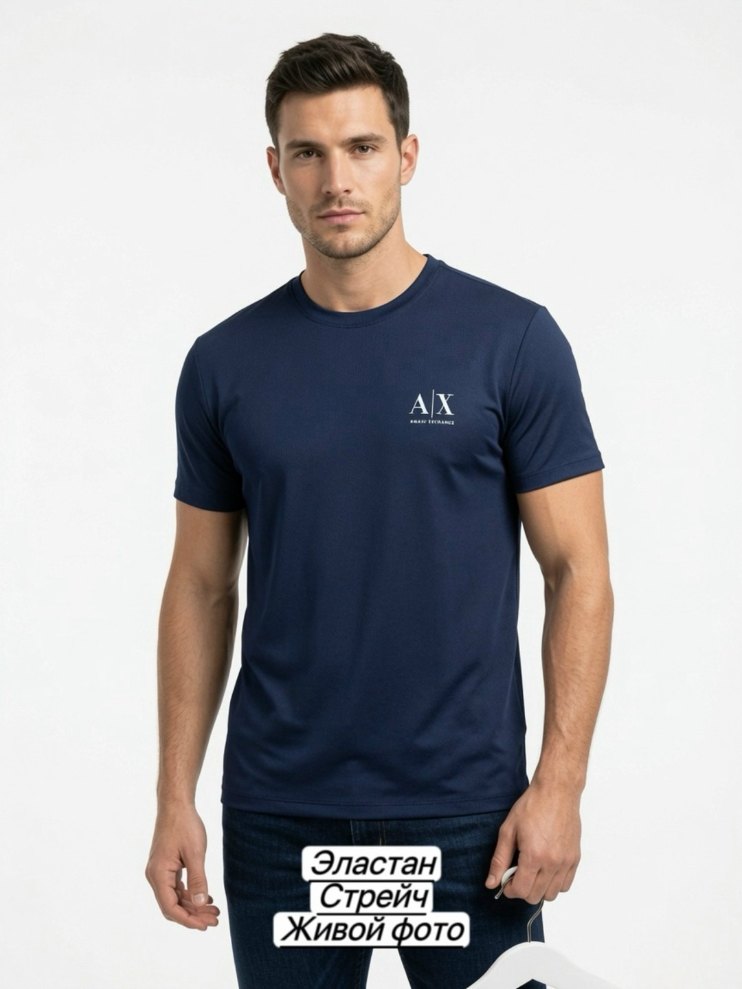 мужская мода,футболка мужская,футболка armani exchange,футболка мужская серая,модели футболок