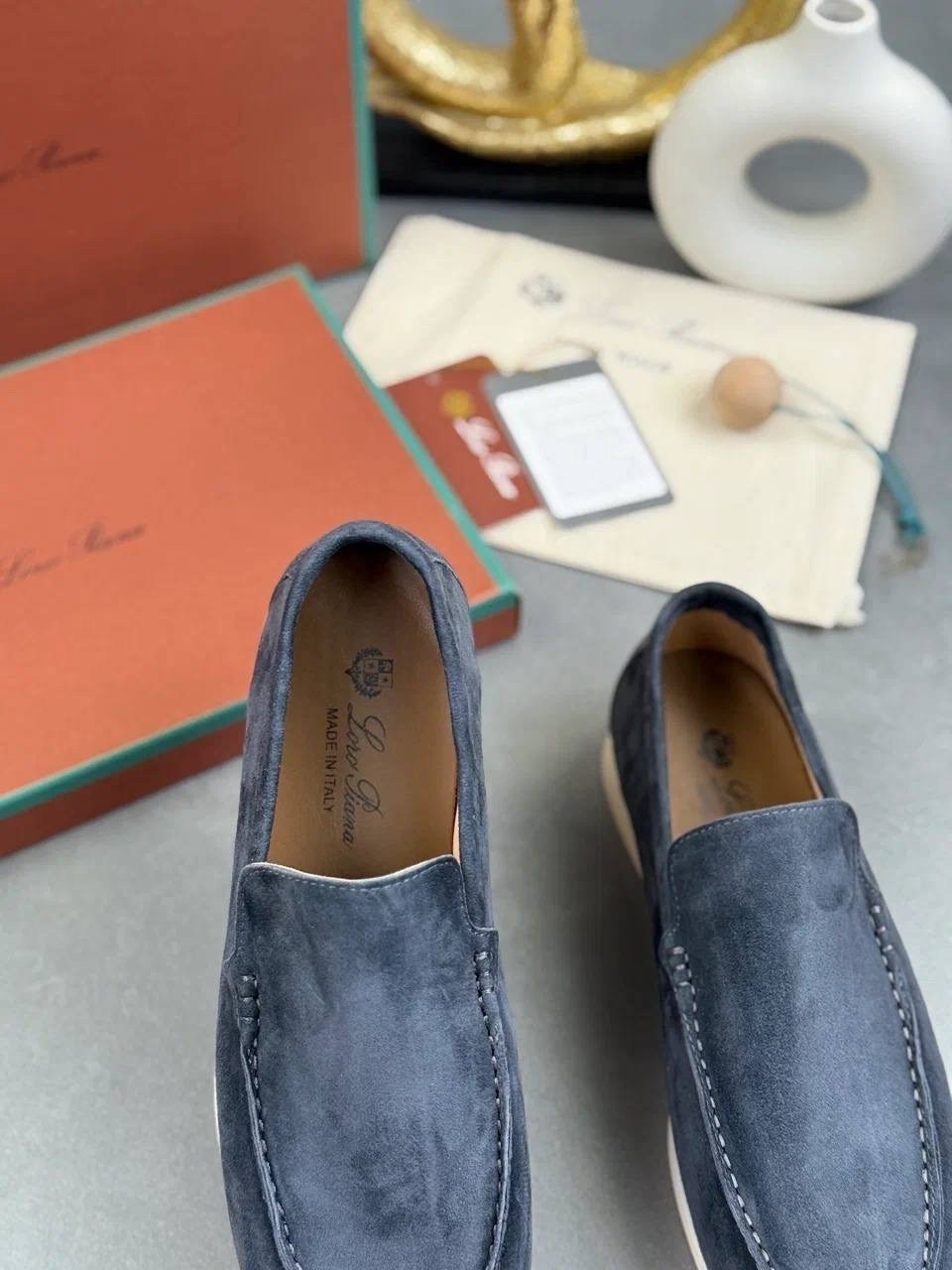 мужские замшевые лоферы loro piana summer walk - grey,лоферы loro piana мужские,лоферы loro piana summer walk,лоферы loro piana,