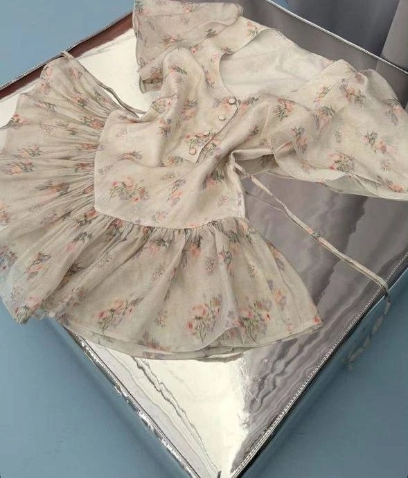 костюм летний юбка и блузка с воланами муслиновая herstyle 326251308,стильные наряды,платье в стиле,платье стильное,платья мини