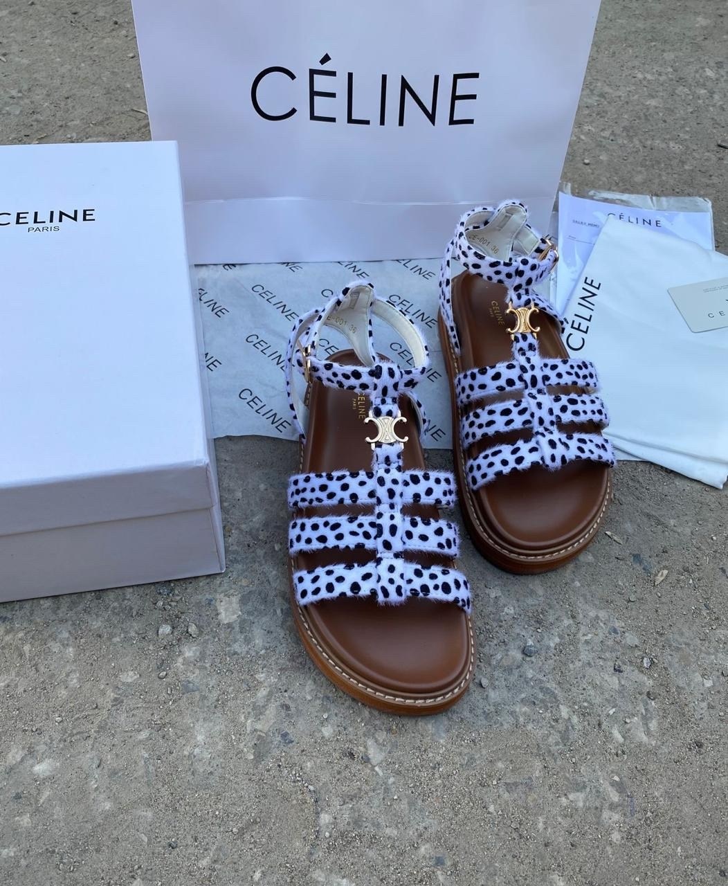 босоножки celine,сандалии celine,сандалии celine 2026,сандалии celine leo текстильные,