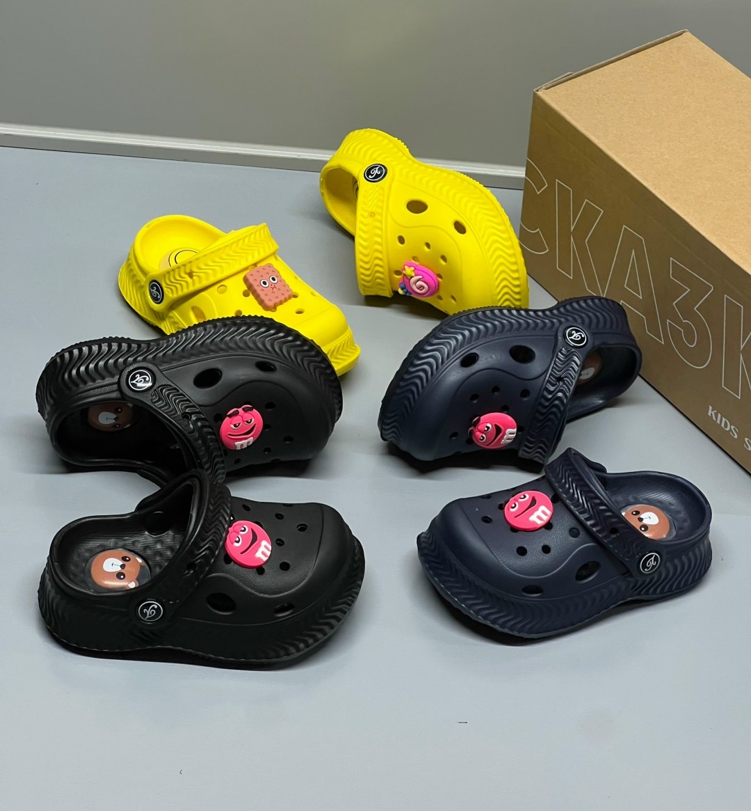 ,детские кроксы,сабо для детей,кроксы crocs чёрные,детские сабо