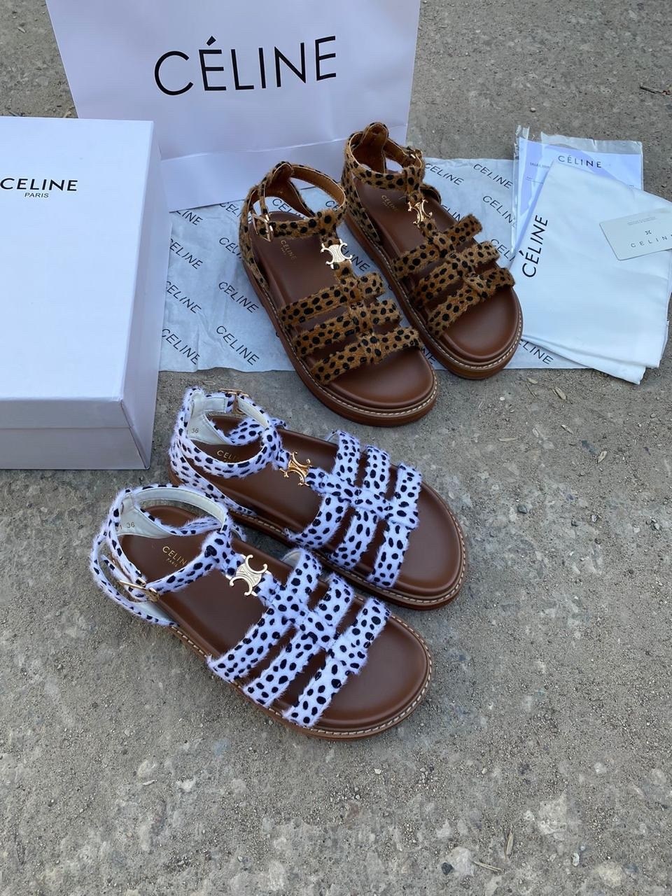 босоножки celine,сандалии celine,сандалии celine 2026,сандалии celine leo текстильные,