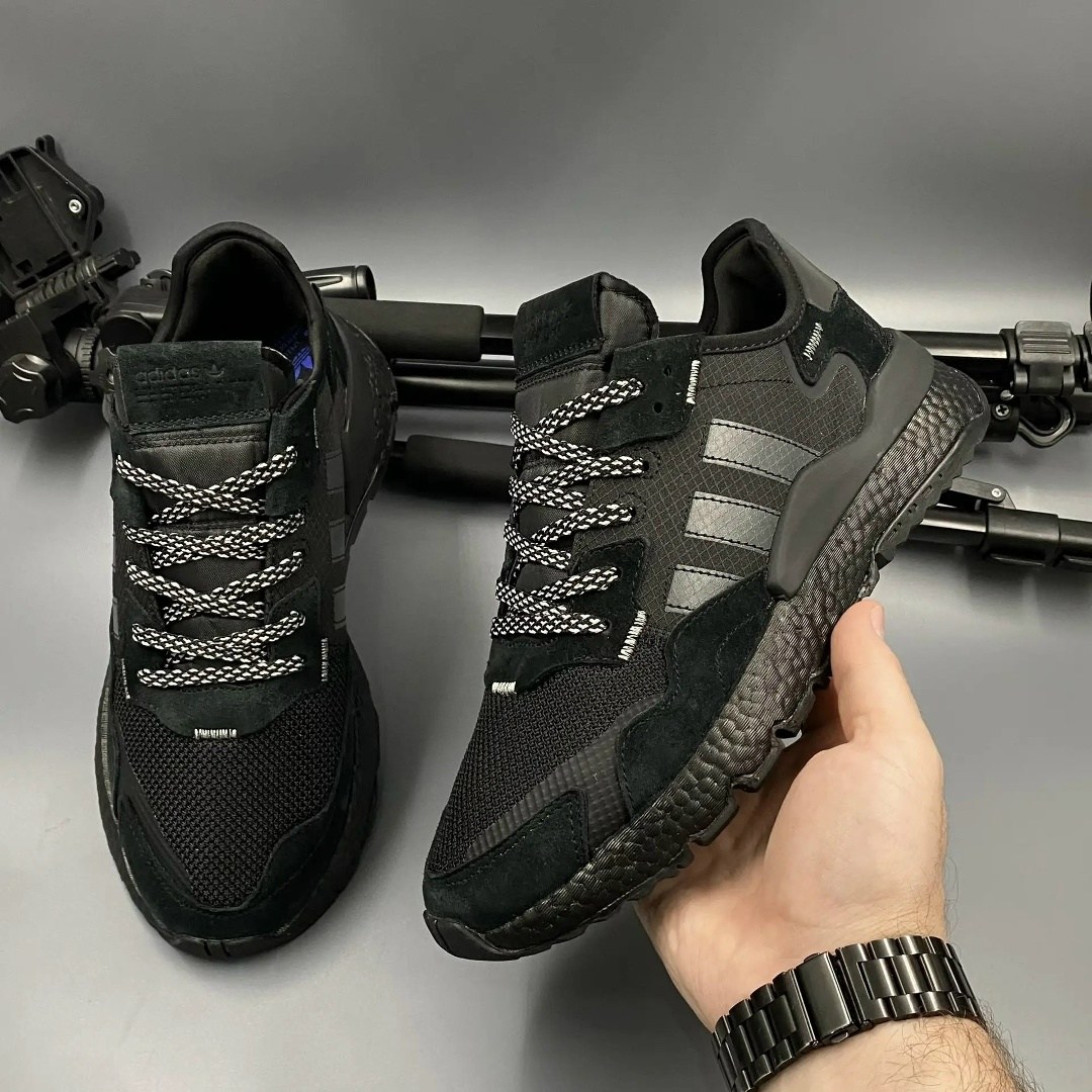 мужские кроссовки adidas nite jogger,кроссовки adidas nite jogger,мужские кроссовки adidas nite jogger core black,adidas nite jogger triple black,кроссовки adidas