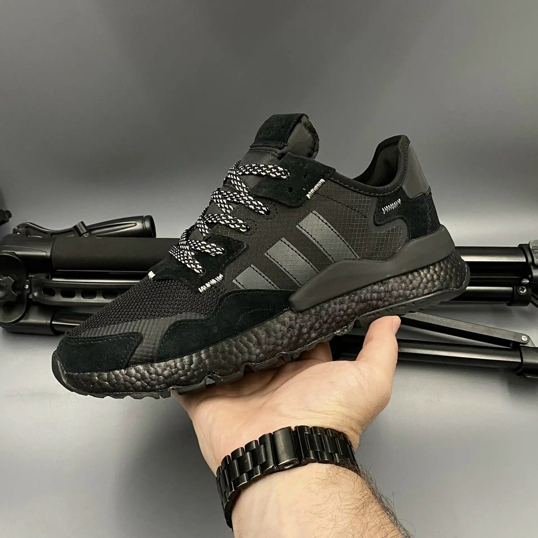 мужские кроссовки adidas nite jogger,кроссовки adidas nite jogger,мужские кроссовки adidas nite jogger core black,adidas nite jogger triple black,кроссовки adidas